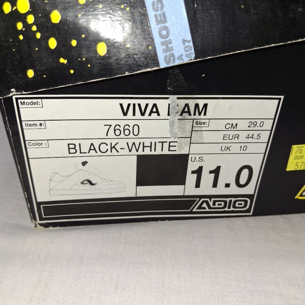 Adio Viva La Bam Cky Black/White Shoes Y2k - Picture 10 of 11